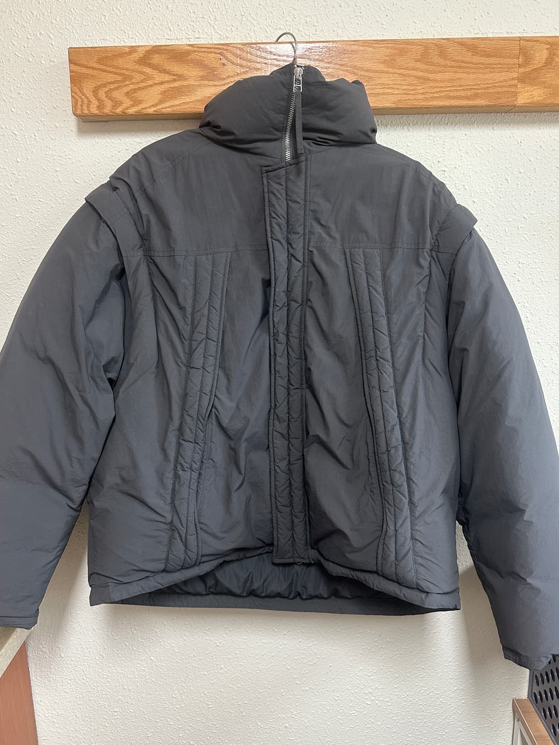 비슬로우 덕다운 밀리터리 파카 차콜 M 상품이미지1