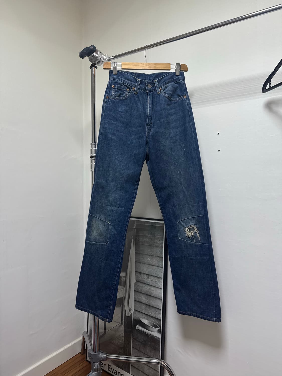 Lvc 701 인디고 워싱데미지 리바이스진 상품이미지2