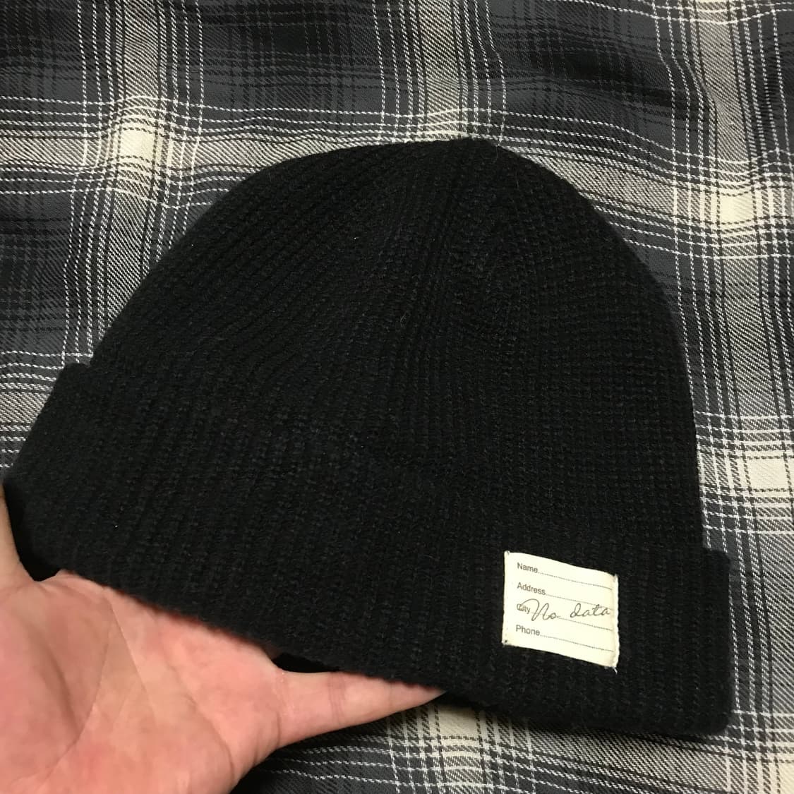 재팬 밀리터리 와플 헤비 와치캡 비니블랙 상품이미지3