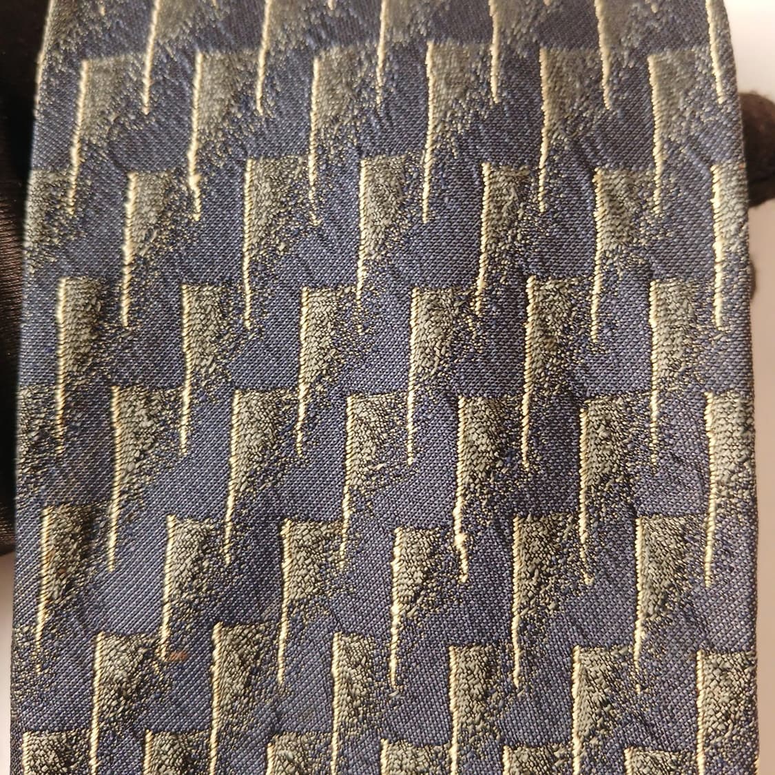 이세이 미야케 진네이비 패턴 넥타이 9.8cm A~B등급 A19738 상품이미지6