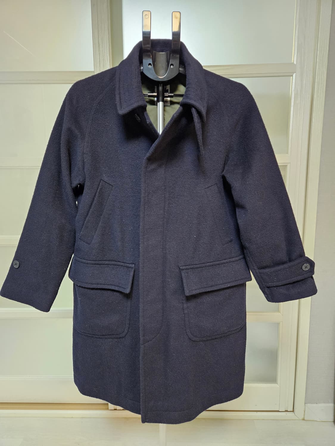 [급매] 어나더오피스 발마칸 투어리스트 코트(자켓) 네이비 01사이즈 상품이미지1