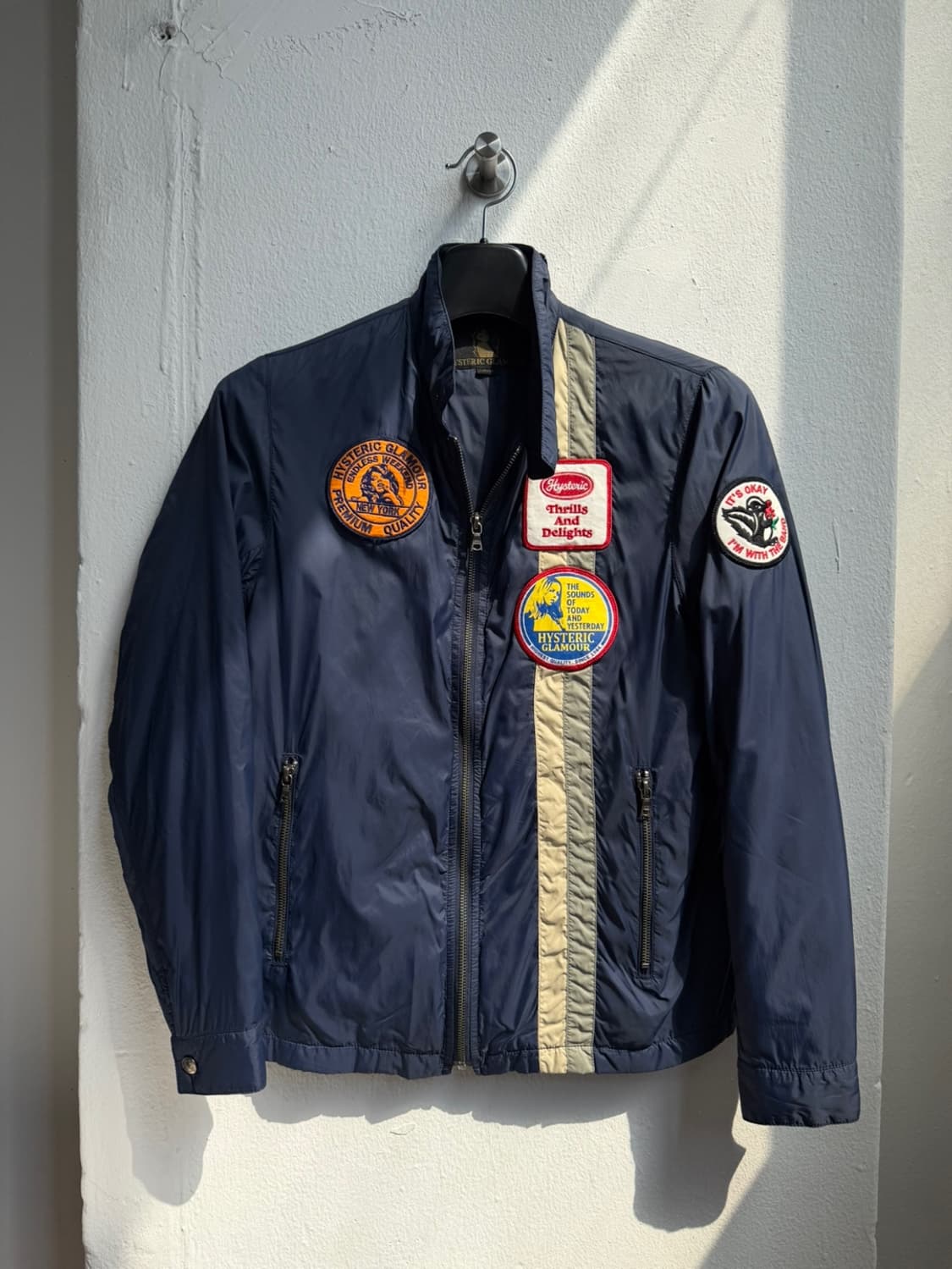 히스테릭 글래머 나일론 패치 레이싱 자켓  상품이미지1