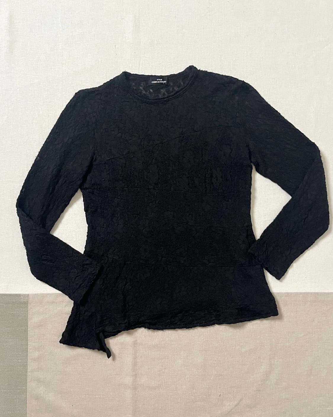 꼼데가르송 시스루 레이스 컷앤소 comme des garcons 니트 상품이미지1