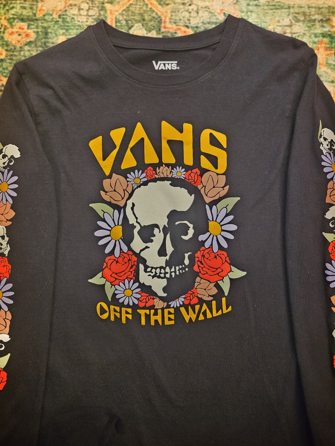 반스 Vans Floral Skull 반스 플로럴 스컬 긴팔티셔츠 상품이미지5