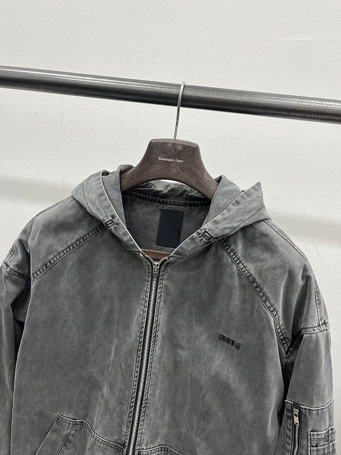 110) 준지 가먼트다잉 후드자켓  상품이미지2