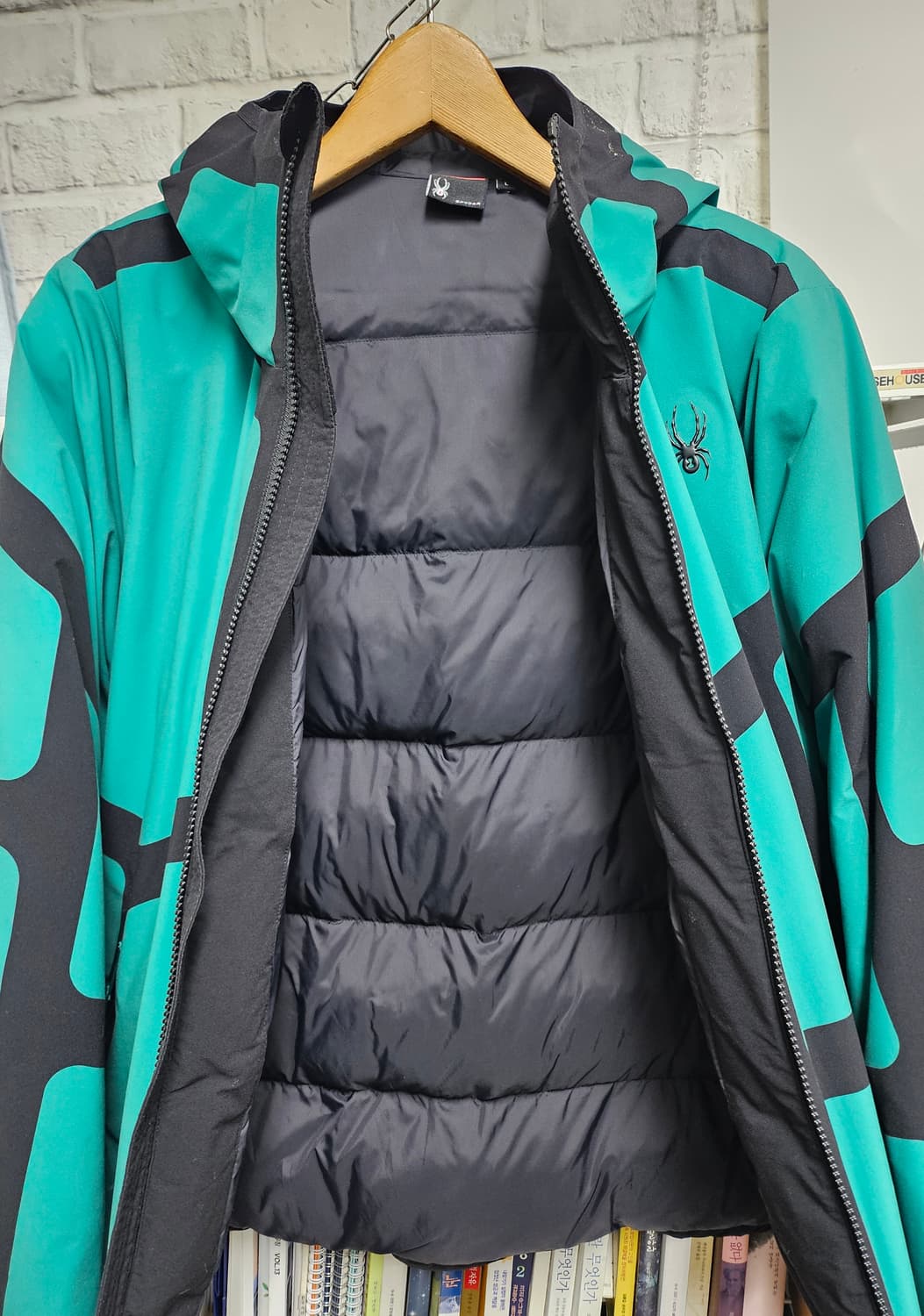 스파이더 후드집업 남성패딩 100 맨즈라인 워크 패딩자켓 XD48 상품이미지5