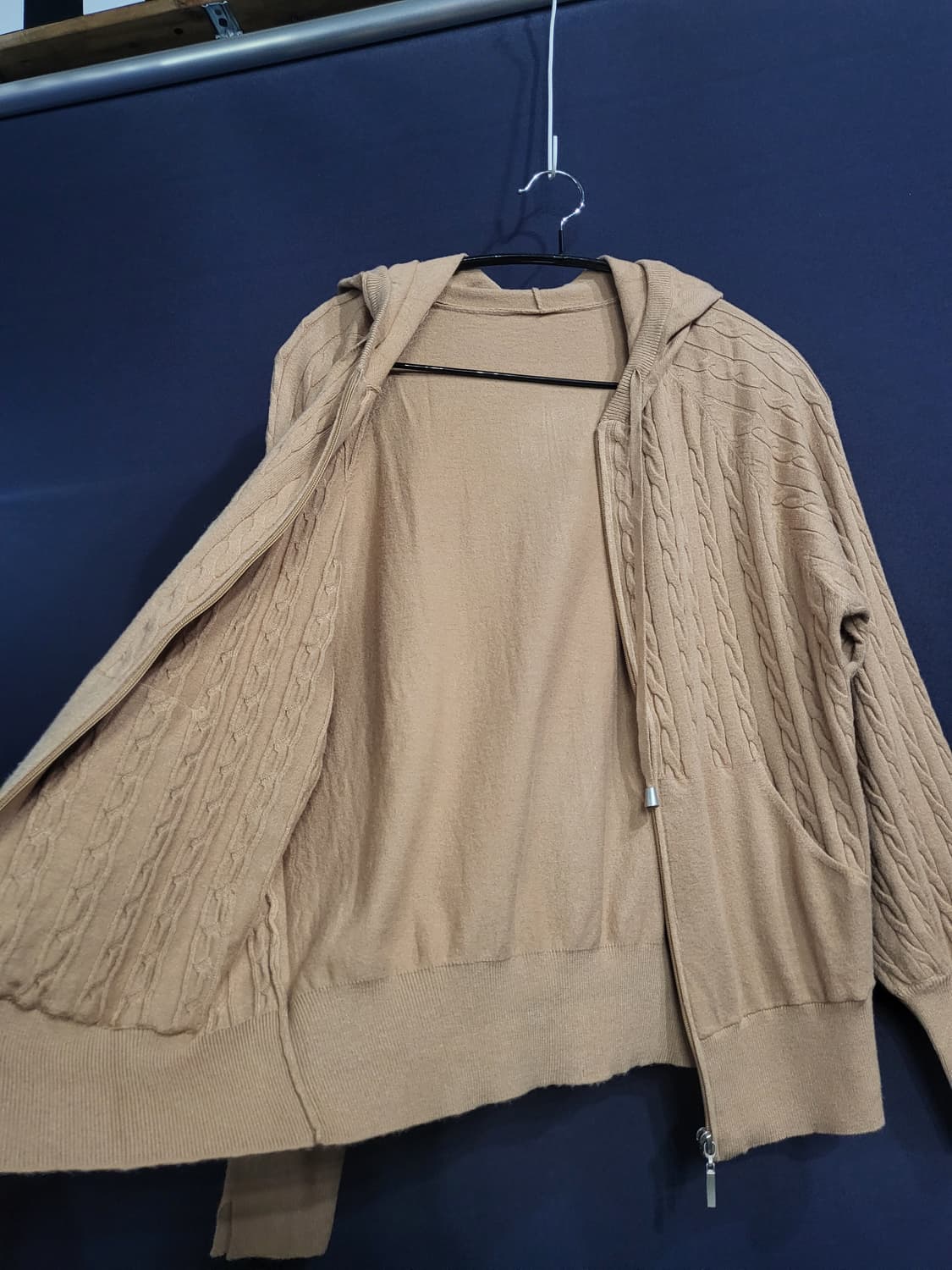 후드 케이블 가디건 상품이미지6