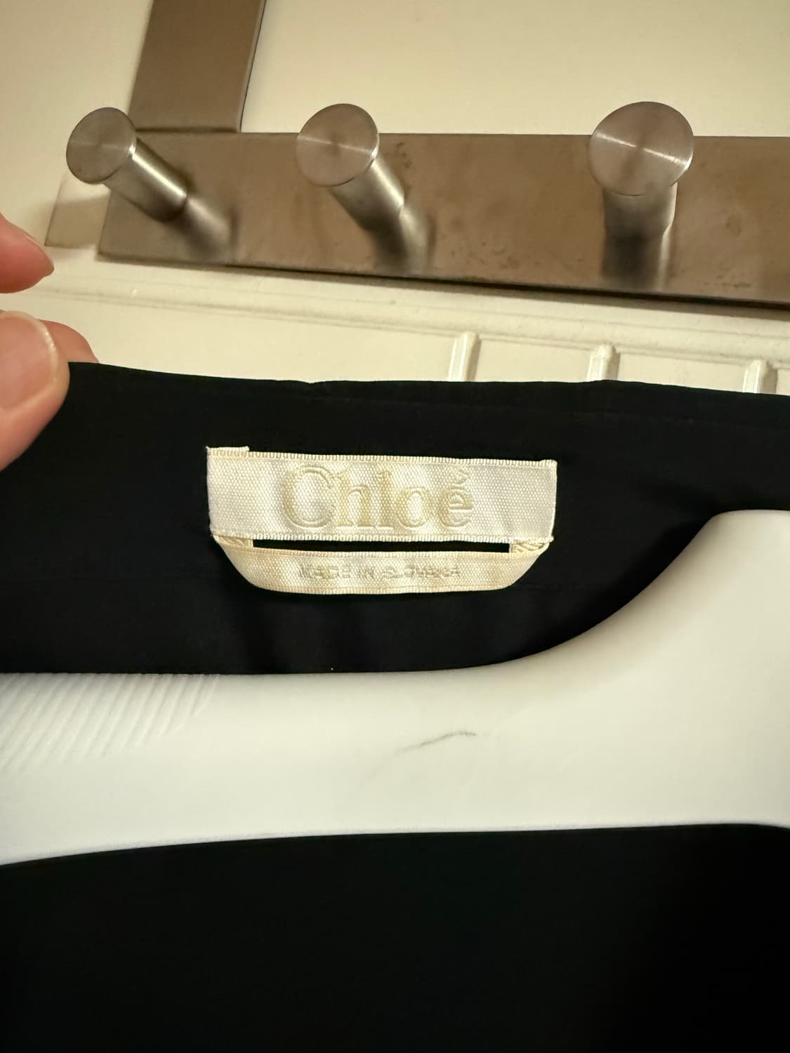 끌로에 Chloe 블랙 실크 블라우스 36 상품이미지4