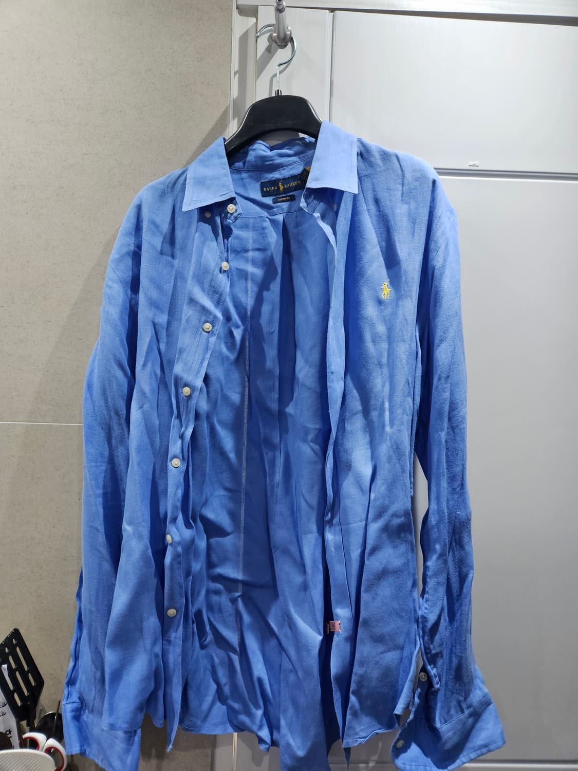 폴로 랄프로렌 린넨셔츠 L 블루 상품이미지1