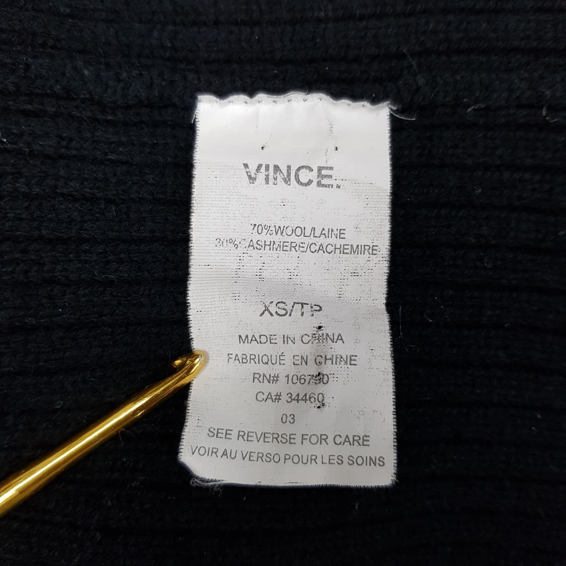 
빈스 VINCE 울캐시미어 혼방 루즈핏 롱가디건 XS사이즈 상품이미지7