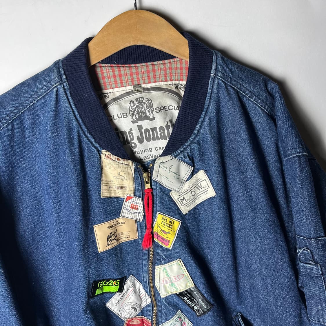[JPN] 90's 재팬 빈티지 패치 데님 봄버자켓 상품이미지2