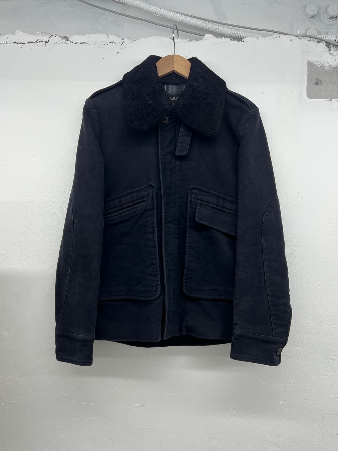 아페쎄 몰스킨 자켓 봄버  상품이미지1
