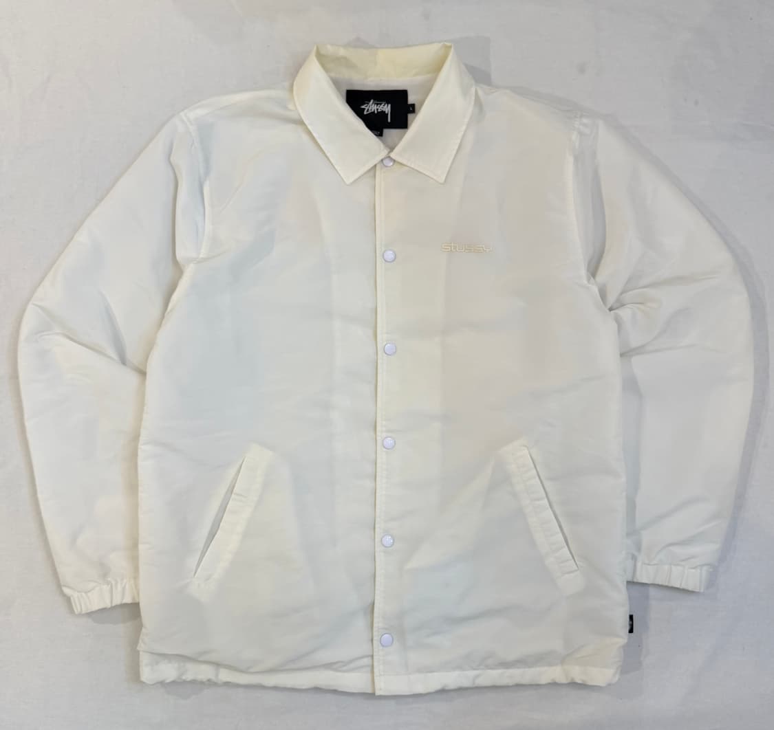 스투시 스펠아웃 나일론 코치자켓 화이트 상품이미지4