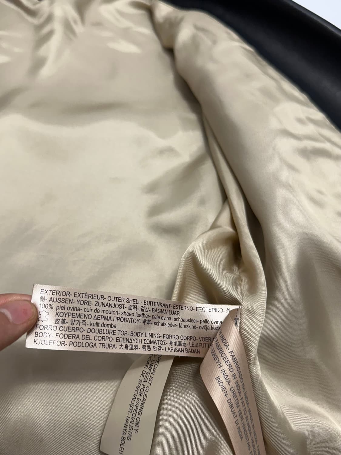 마시모 두띠 massimo dutti 양가죽 레더 라이더 자켓 상품이미지9