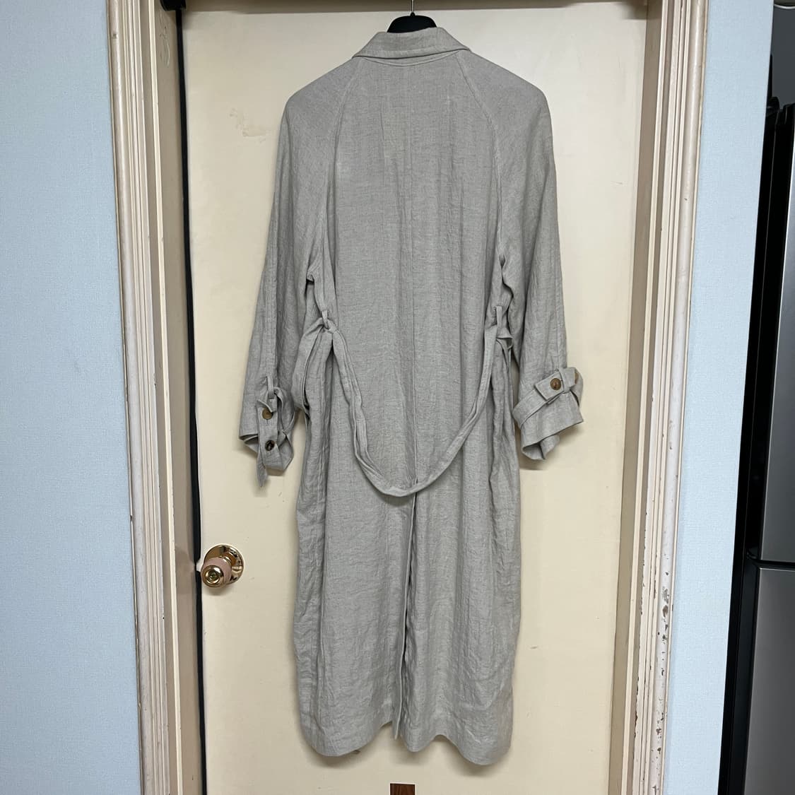 [OS] 아모멘토 린넨 싱글 트렌치코트 amomento 상품이미지6