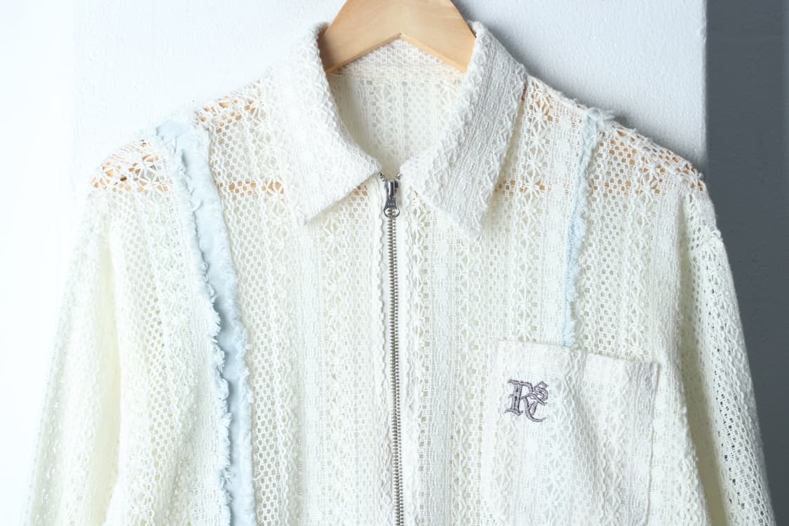 (L-XL) 알에스에스씨 집업 바람막이 점퍼자켓 시스루 니트-H32333 상품이미지3