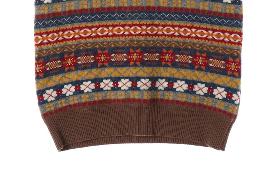 지오지아 페어아일 울 블렌드 니트 베스트 M 상품이미지5