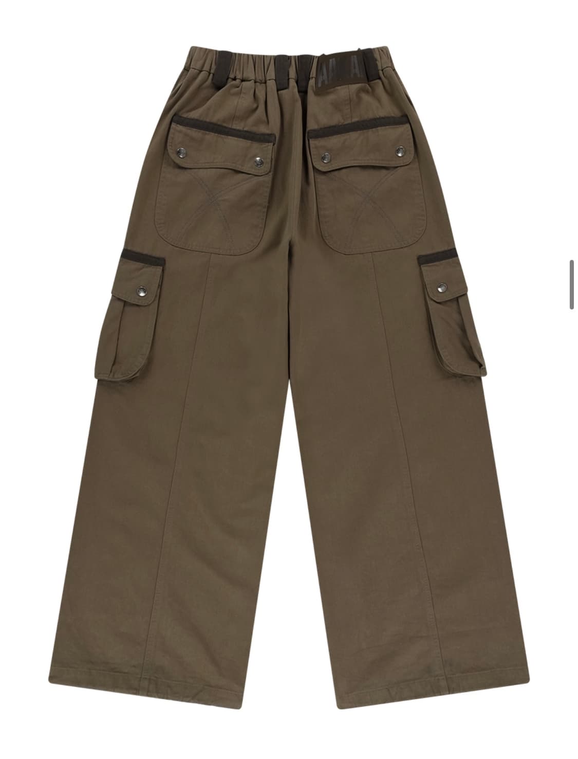 Aakam Knee Pin-tuck Contrast Cargo Pants 상품이미지2