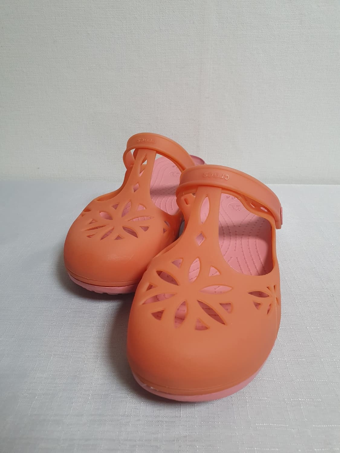 크록스 이자벨라 클로그 샌들 오렌지 핑크 250mm 상품이미지6