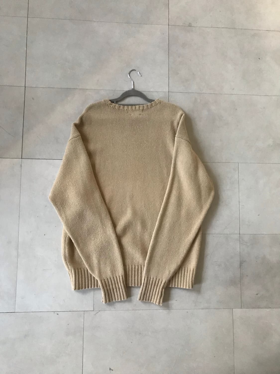 폴로 베이지 오버핏 니트 상품이미지7