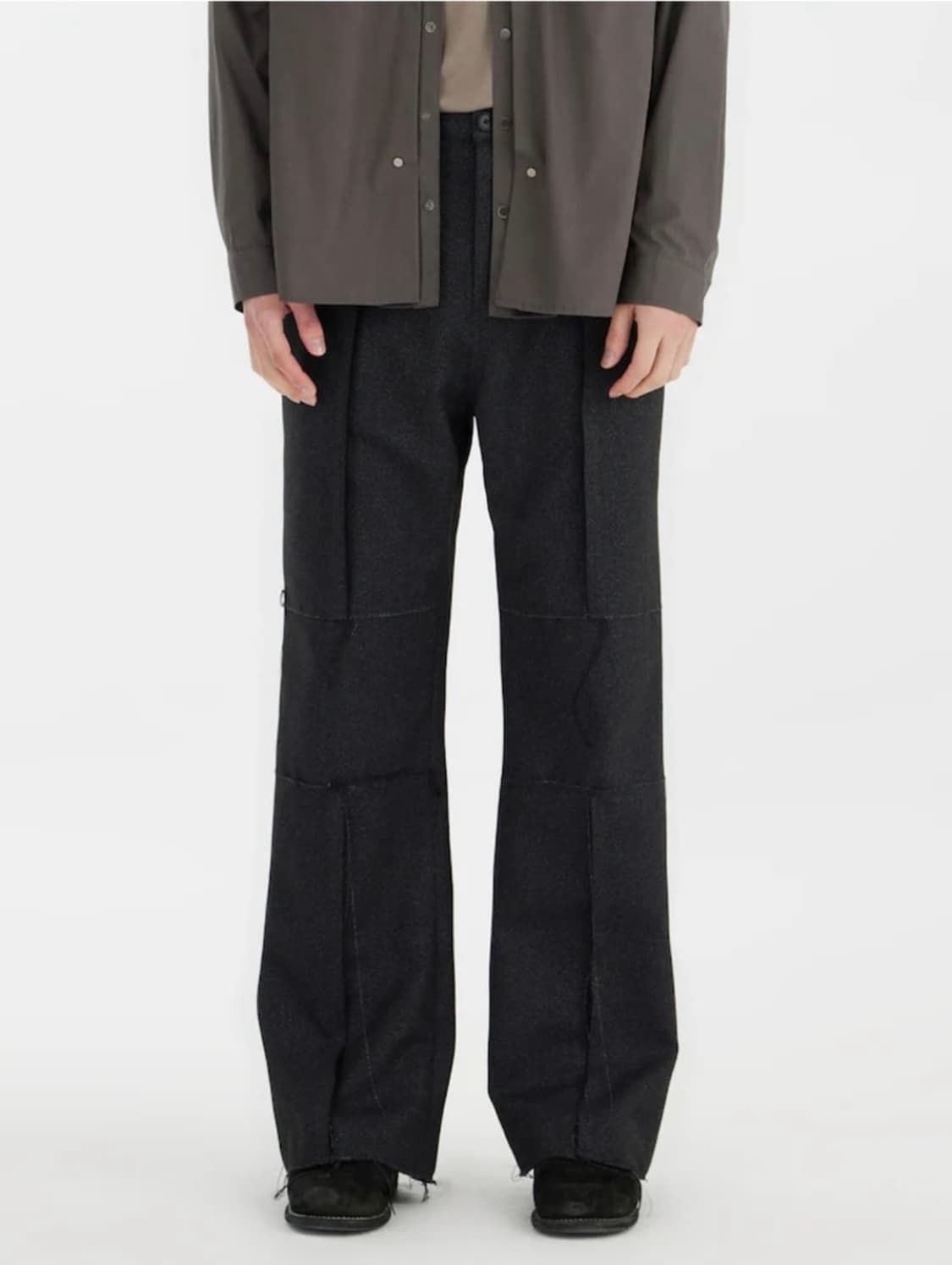 Youth cut-off flared pants 상품이미지1