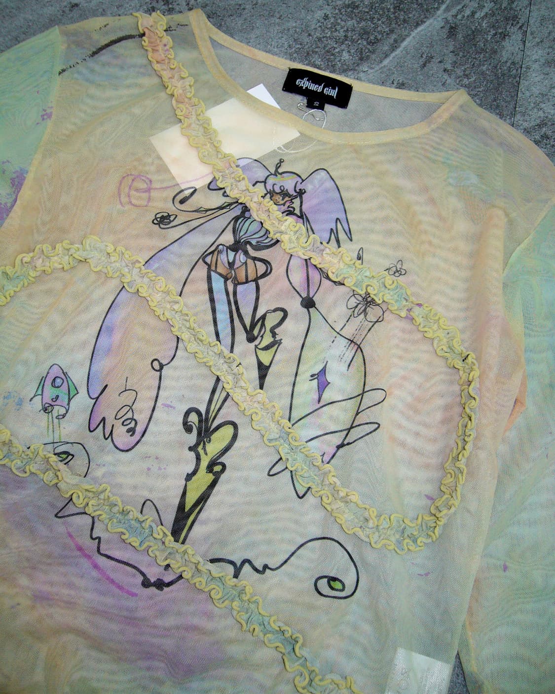 EXPIRED GIRL Girl Skeleton Top 상품이미지3