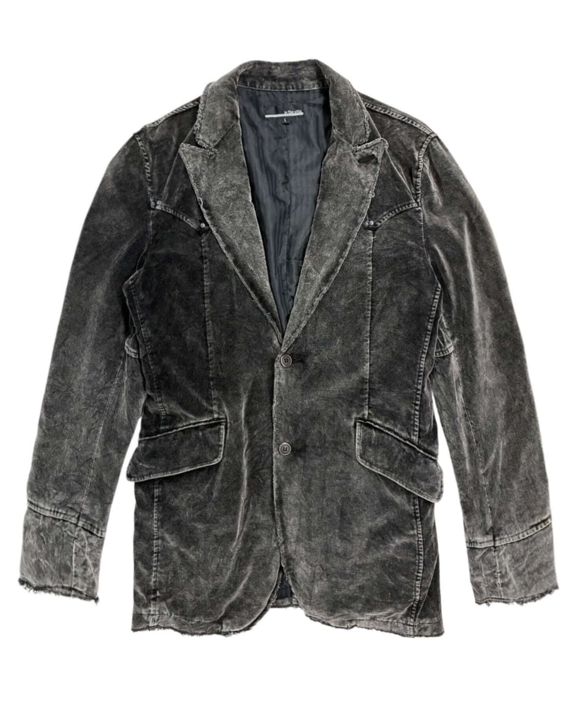 In the attic 그런지 벨루어 블레이저 상품이미지1