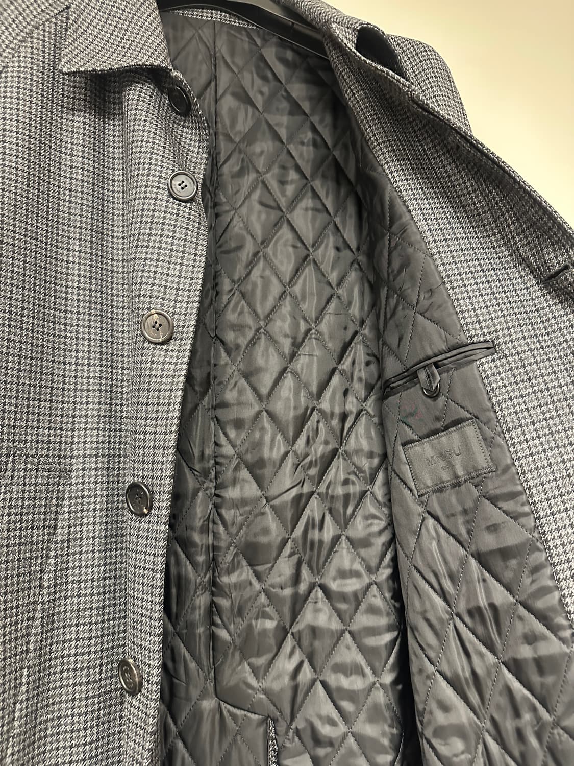 [M] mngu 19fw 발마칸 패딩 체크코트 상품이미지3