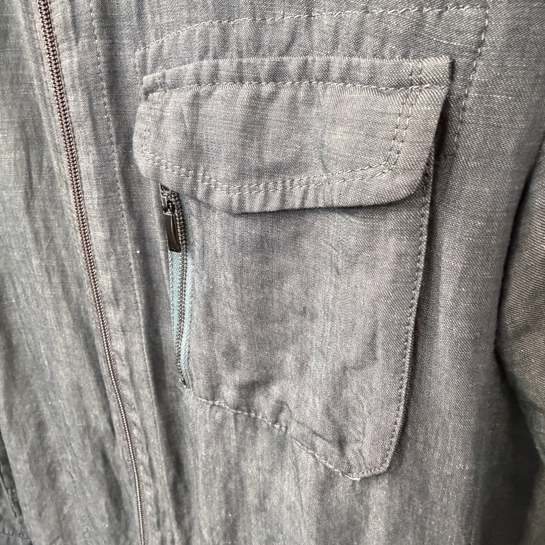 [46] 알레그리 린넨 지퍼셔츠  상품이미지4