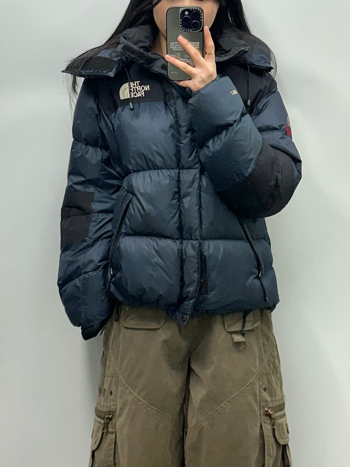 노스페이스 윈드스토퍼 700 네이비 패딩  상품이미지1