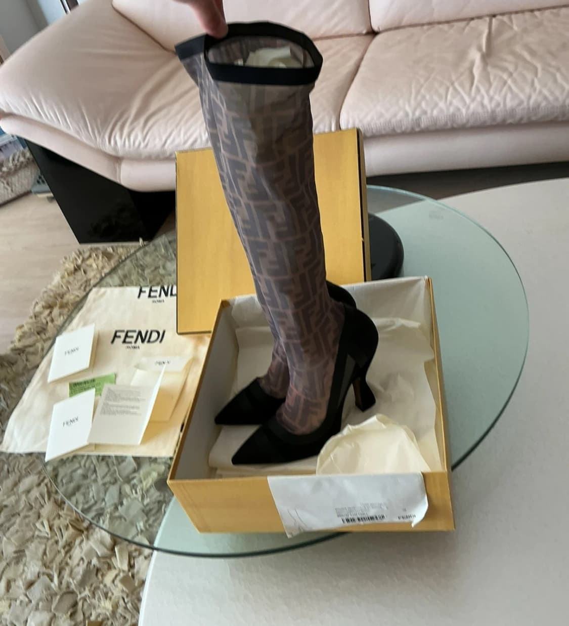 FENDI ICONIC MESH COLIBRI SOCK BOOTS  상품이미지3