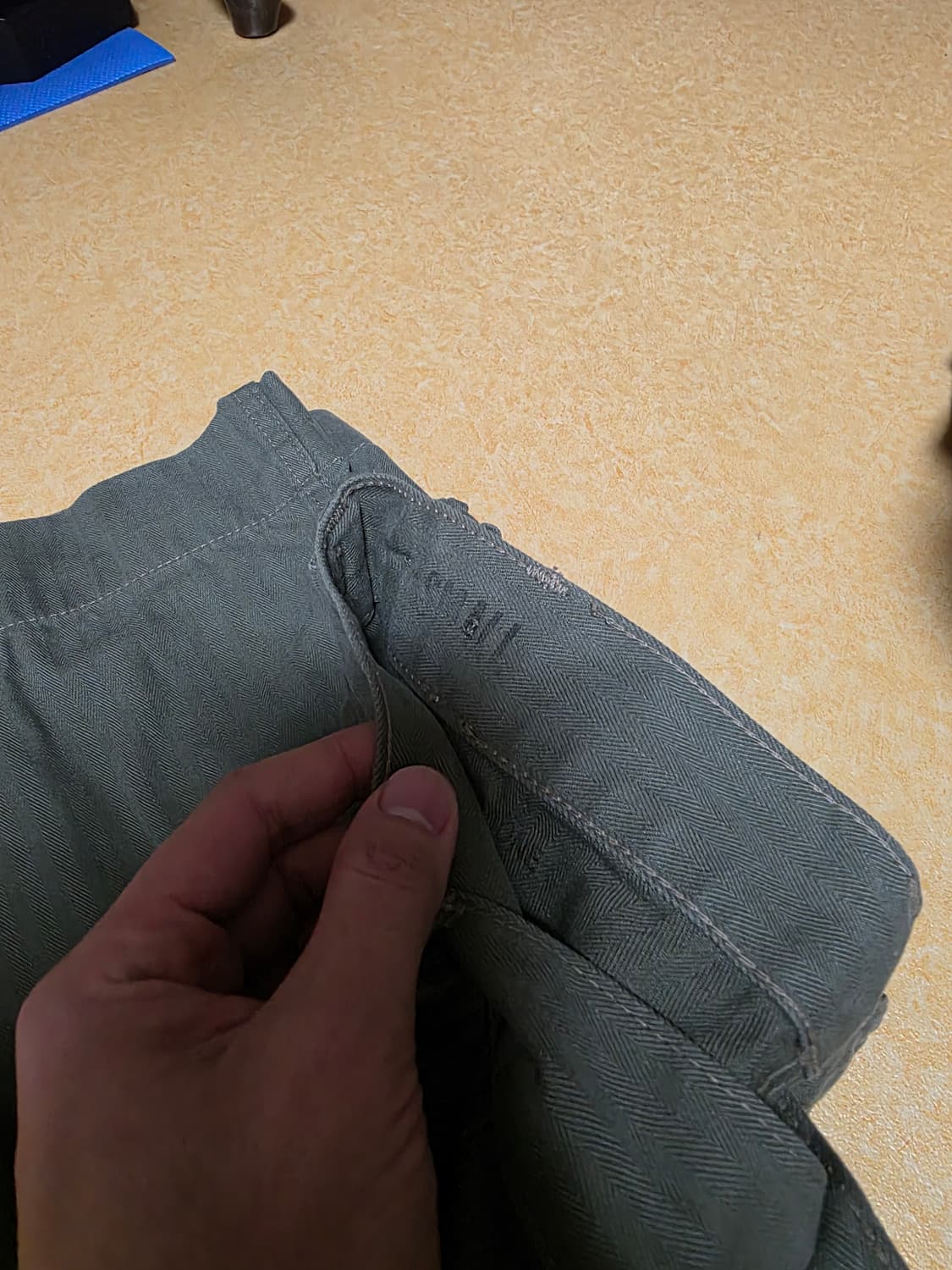 브론슨 og107 헤링본 베이커팬츠 S사이즈 판매 상품이미지5