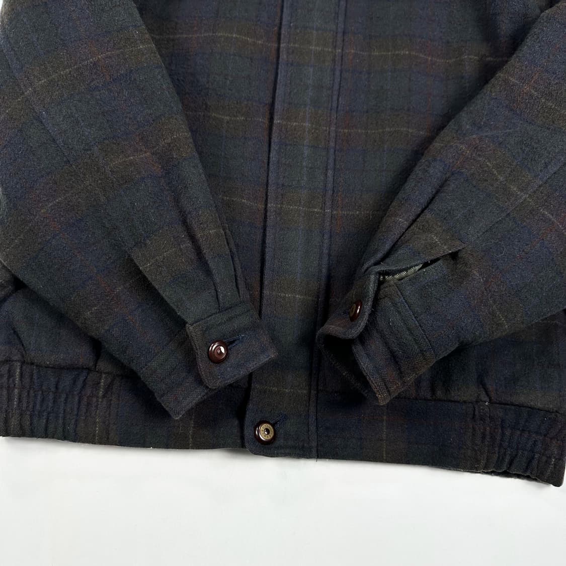 90s 런던포그 박시핏 울 모직 블루종 자켓 S 상품이미지4