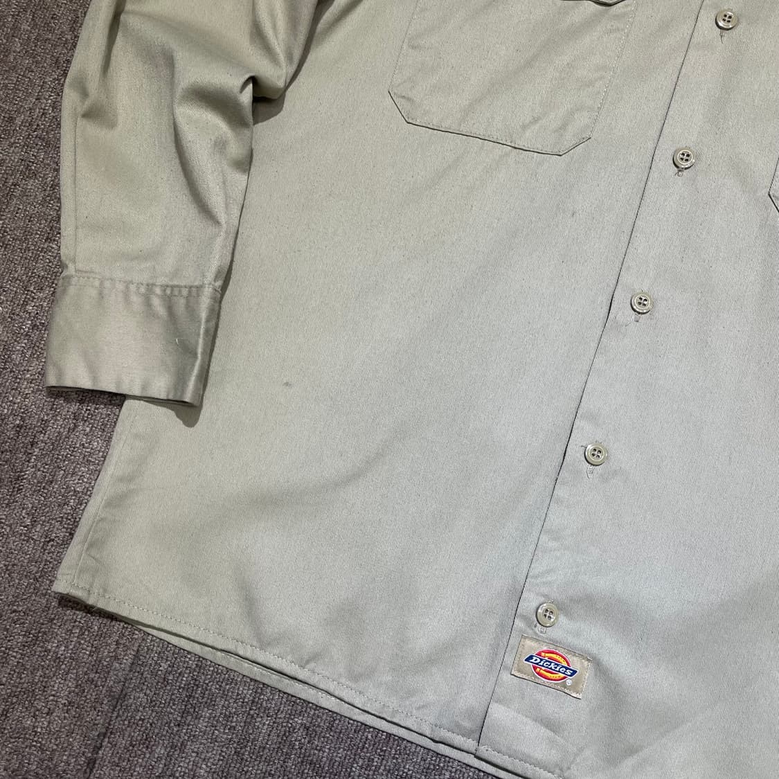 (S) Dickies 디키즈 패치 워크 셔츠 베이지 상품이미지5