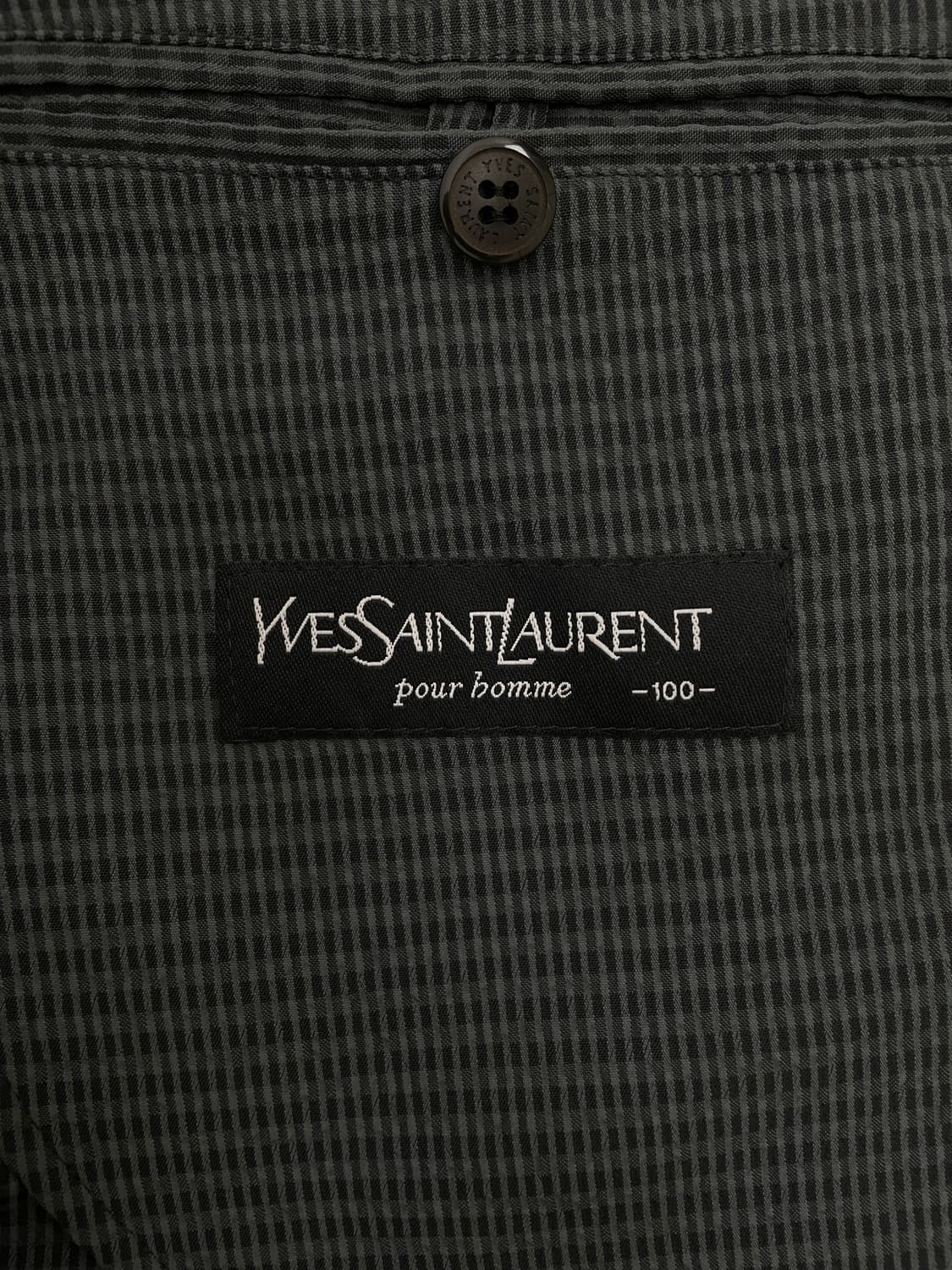 입생로랑(Yves Saint Laurent) 쁘띠 체크 로고 자수 자켓 상품이미지8