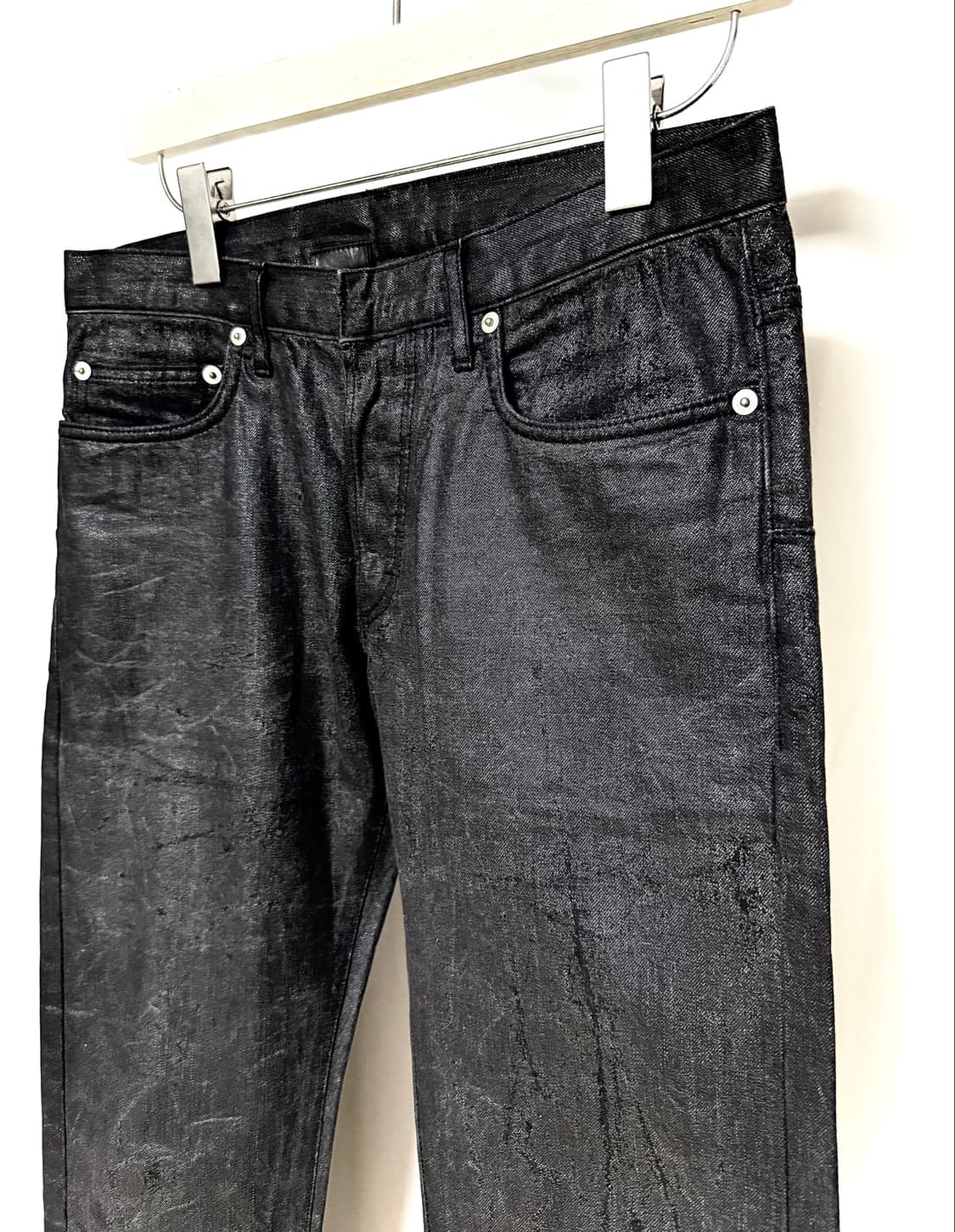 Dior Homme 06s Crashed Waxed Denim Pants 상품이미지2