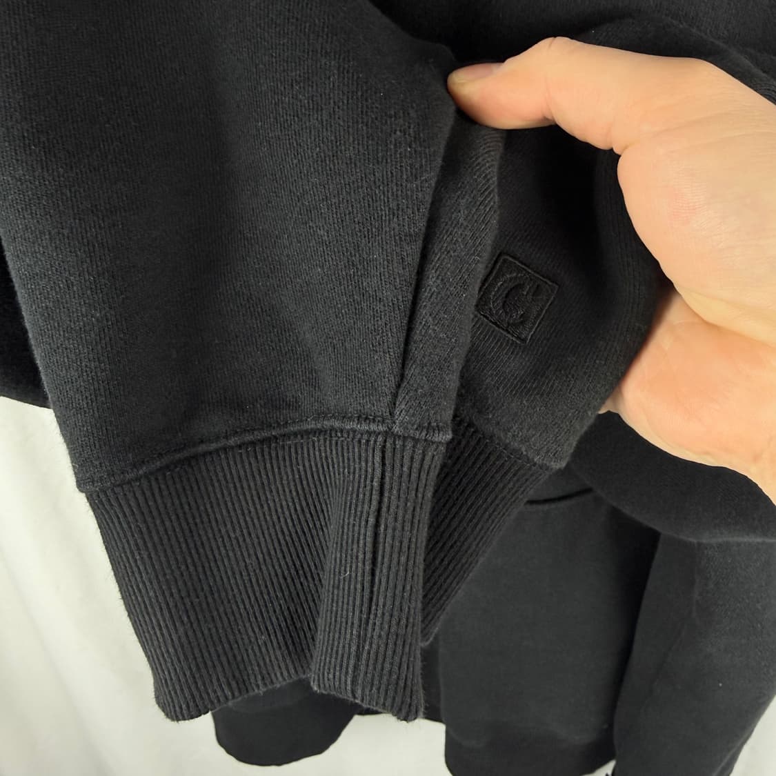 (L) 커버낫 C로고 후드 티 블랙 상품이미지3