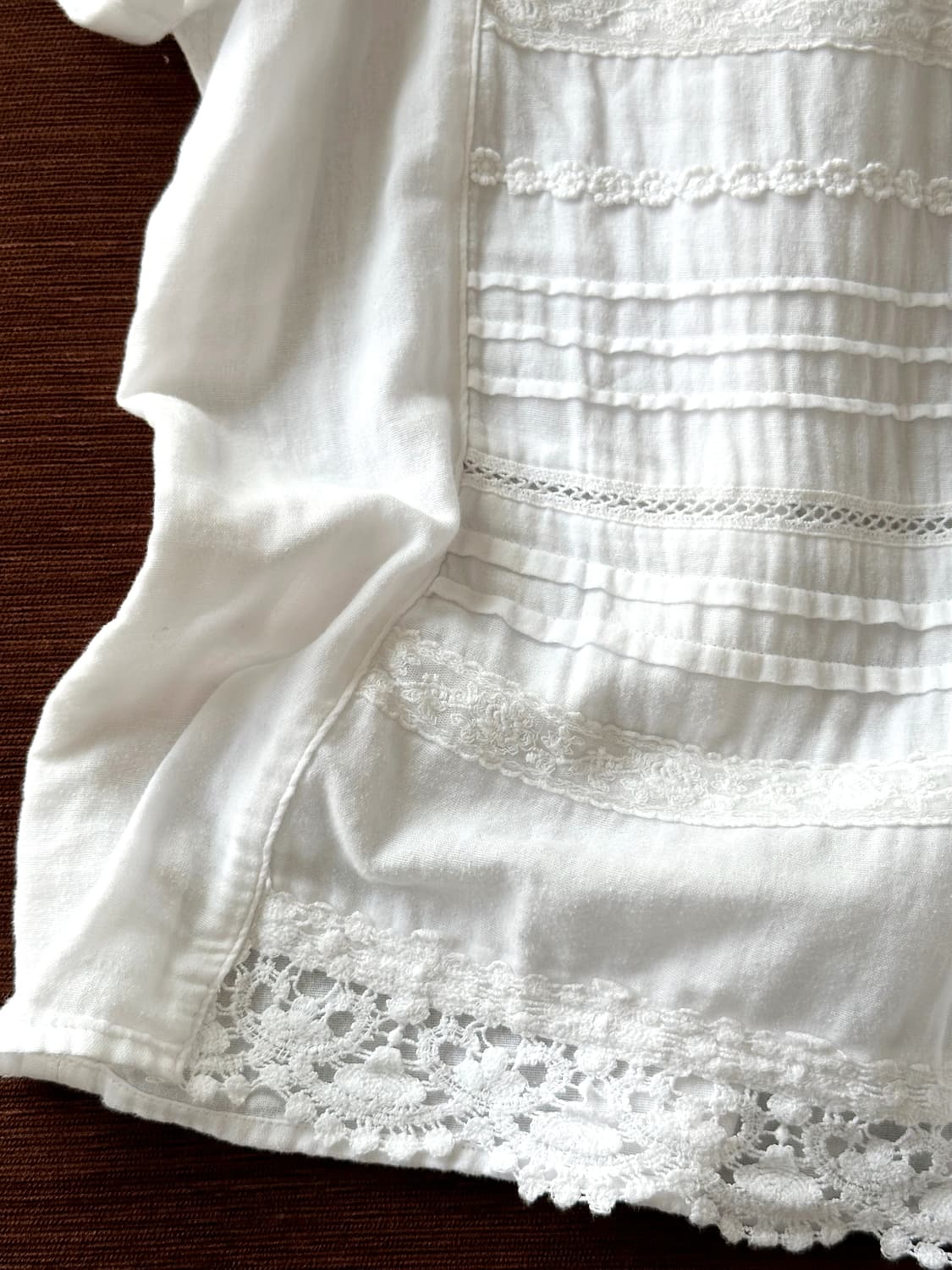 Natural cotton vintage pattern P/O shirt 상품이미지3