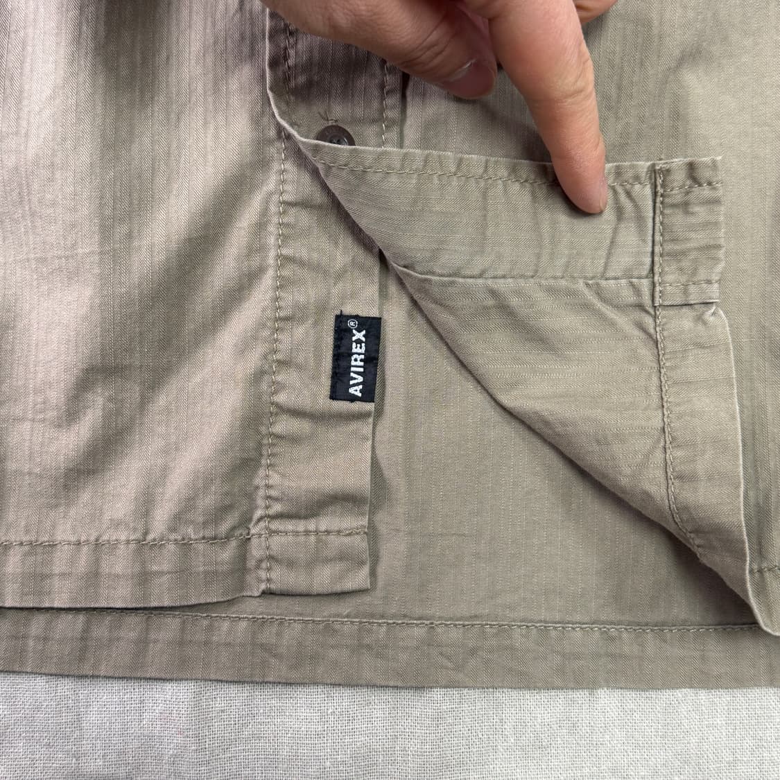 아비렉스 견장 밀리터리 셔츠 XL 상품이미지5