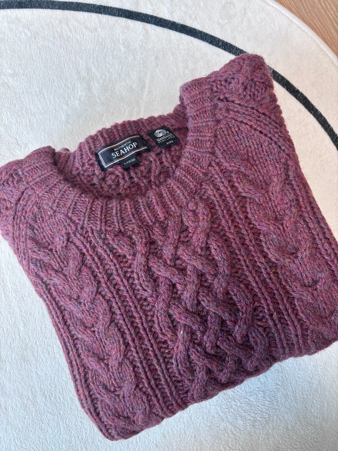 빈티지울100 니트 청키하고벌키한니트 상품이미지5