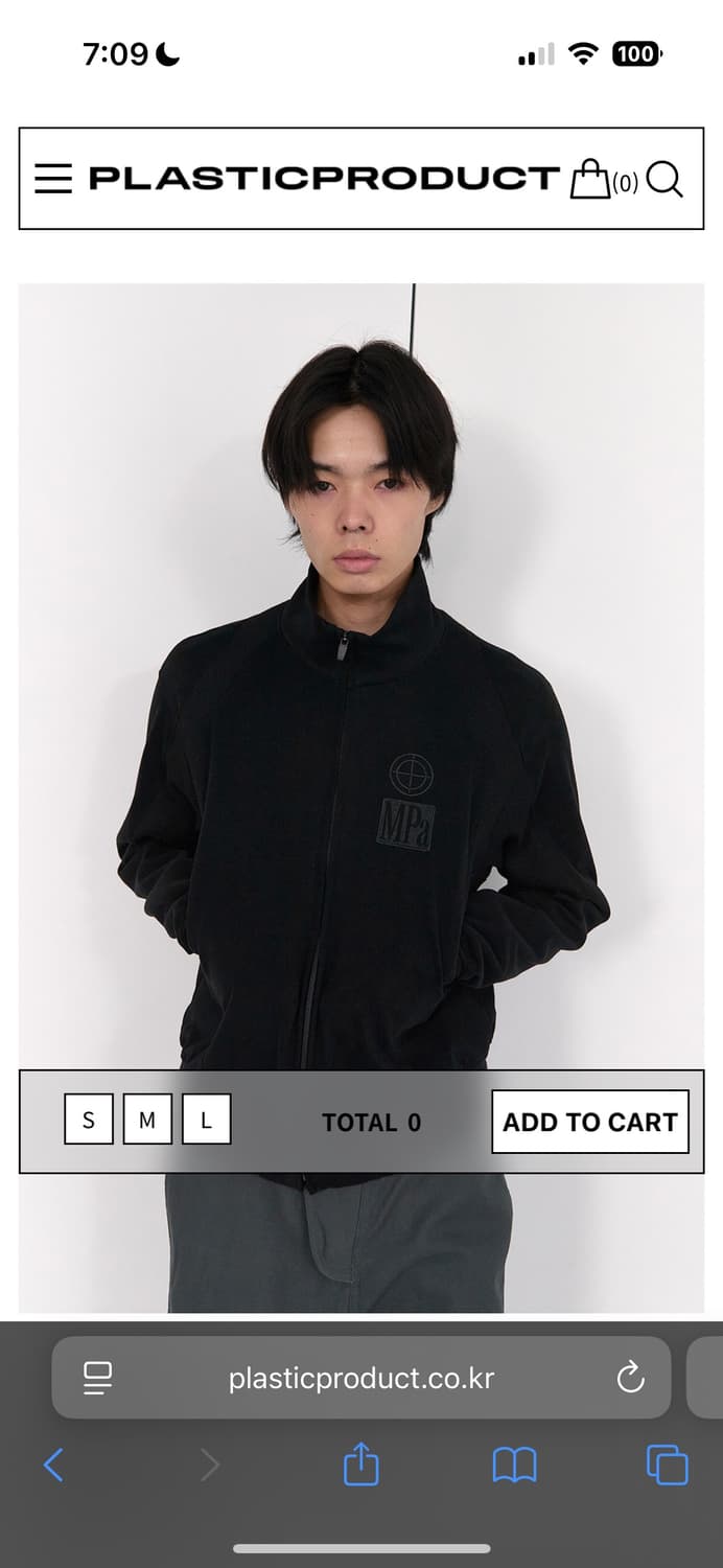 MPa CONTRAST ZIPPED JACKET (BLACK) M 상품이미지1