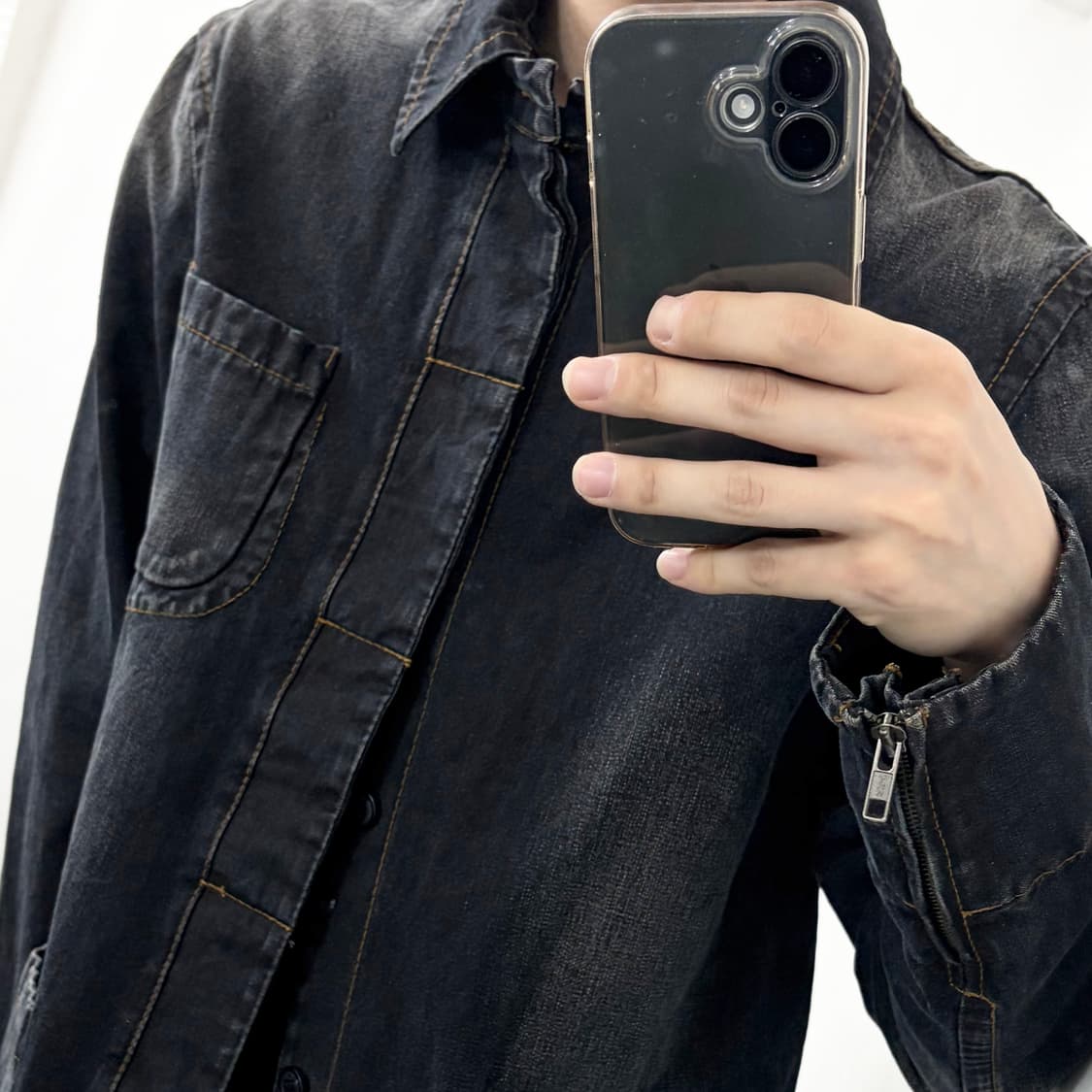 Fuck Jeans 흑청 데님 자켓 상품이미지3