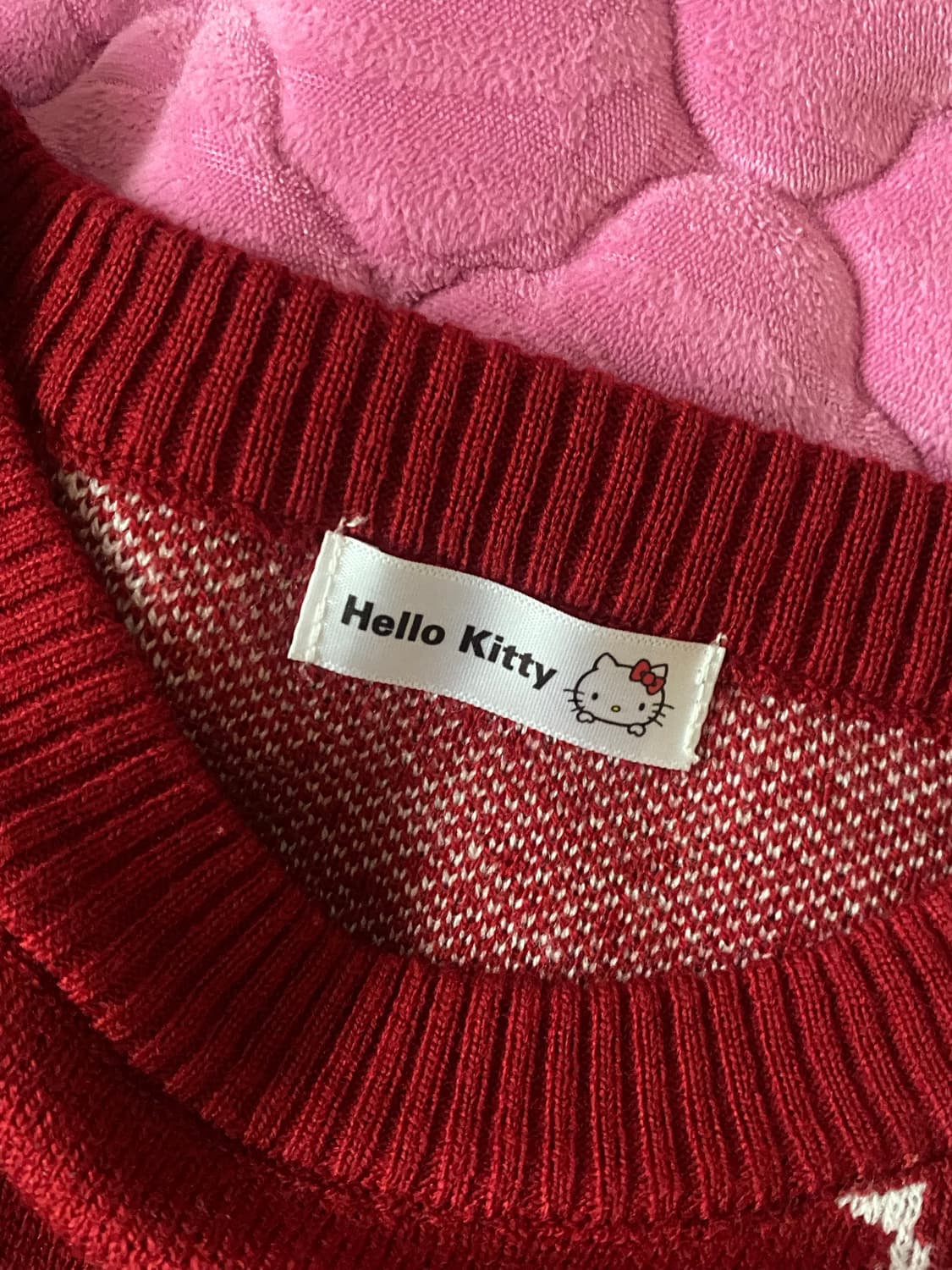 일본빈티지 헬로키티 니트 하구미 카모메산장 지구네 산리오 모리노가토 상품이미지2