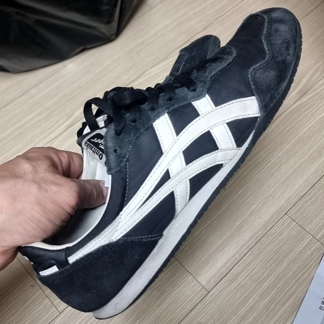 오니츠카타이거 검흰 운동화(275) 상품이미지3