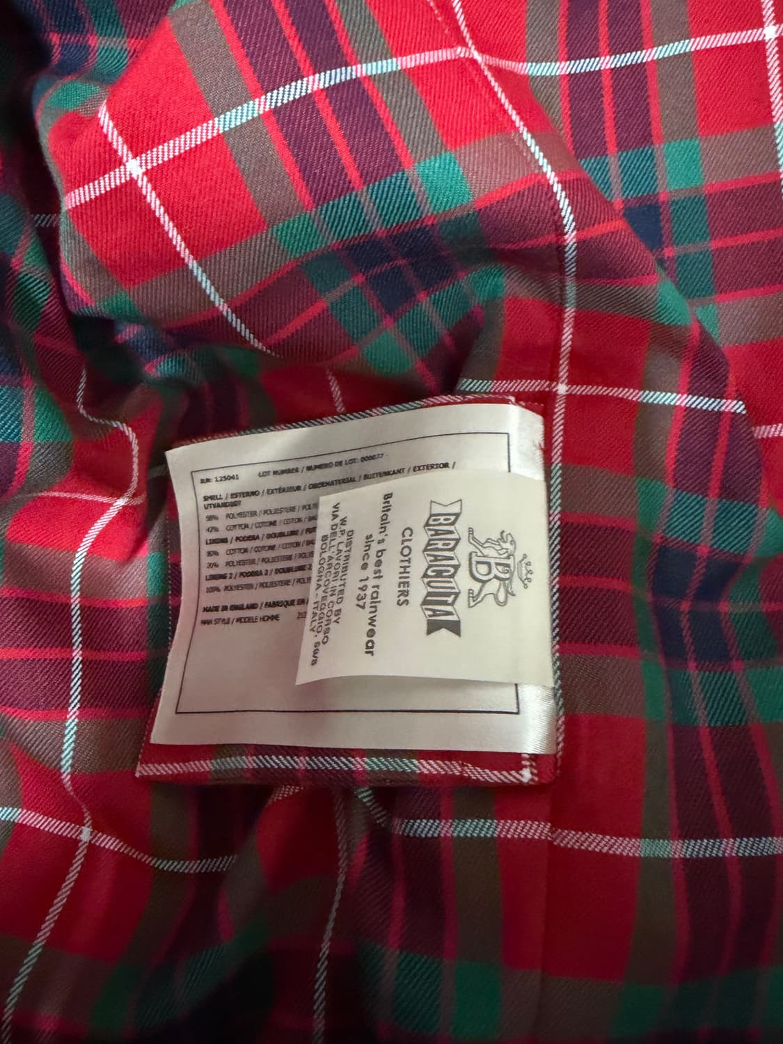 바라쿠타 g9 헤링턴 자켓 40사이즈 상품이미지3