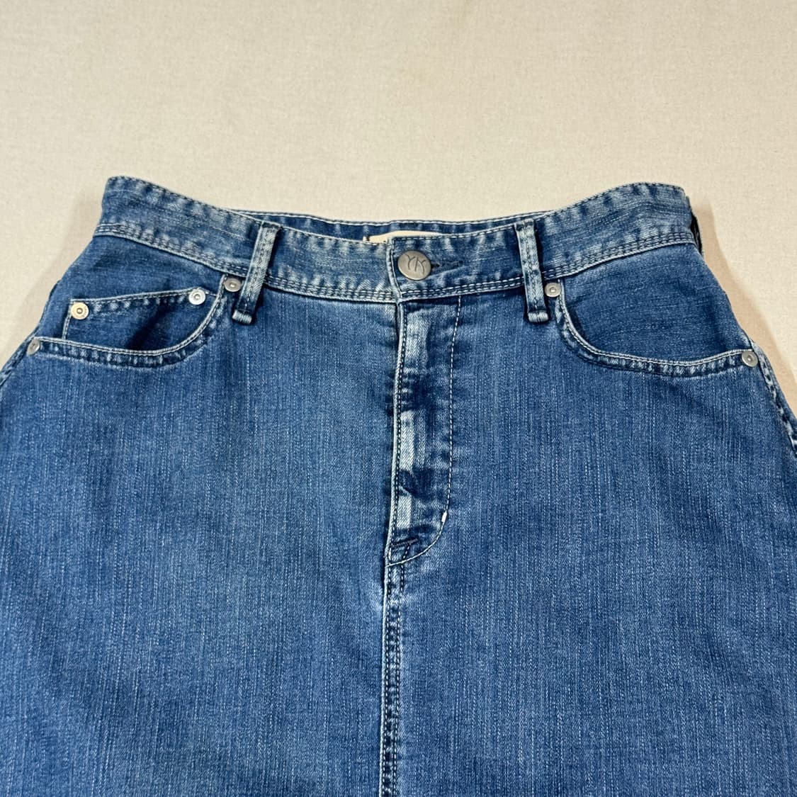 28inch) YANUK 청 데님 롱스커트 상품이미지5