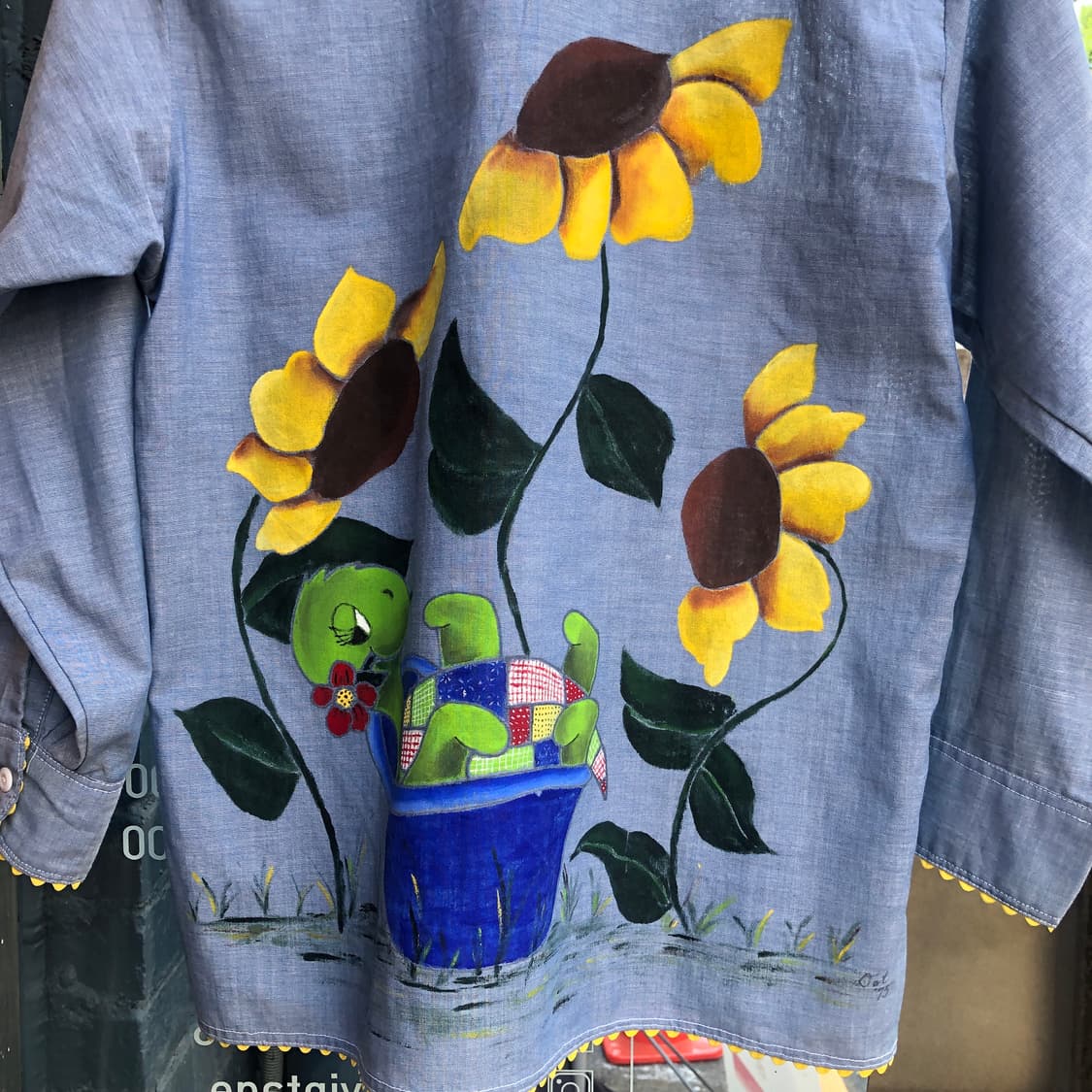 70s Bigmac chambray shirt-S 상품이미지5