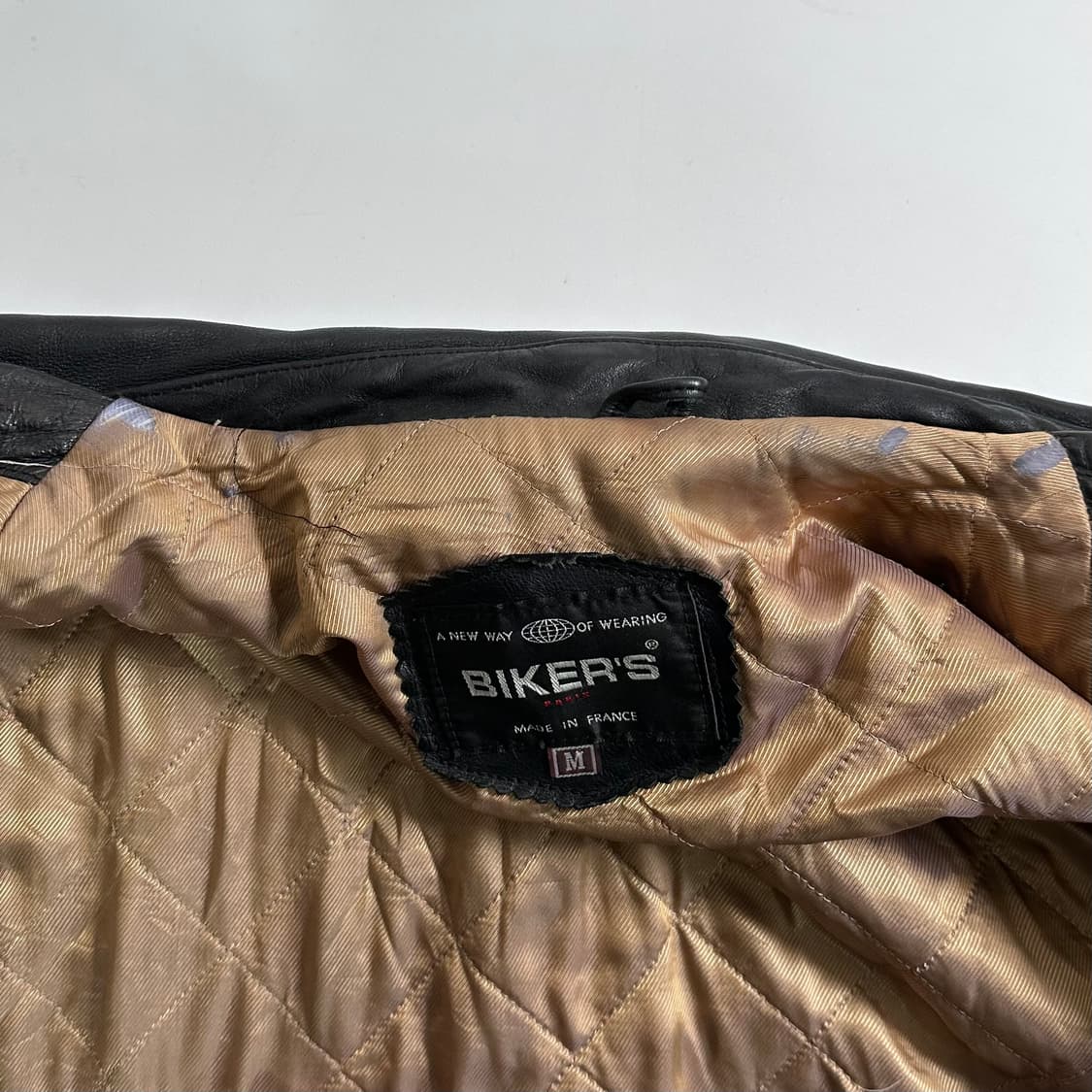 VTG 배색 리얼레더 자켓 상품이미지6