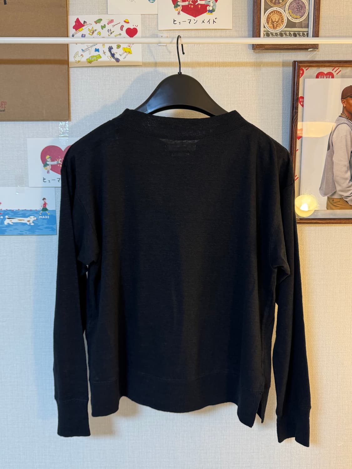(XS)이자벨마랑 킬센 로고 롱슬리브 티셔츠 블랙 상품이미지2