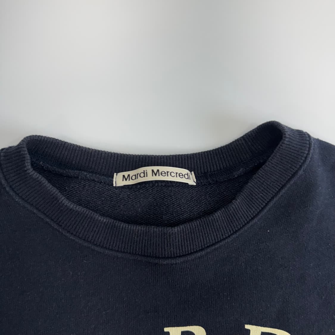 Mardi Mercredi 마르디메크르디 네이비 맨투맨 상품이미지5